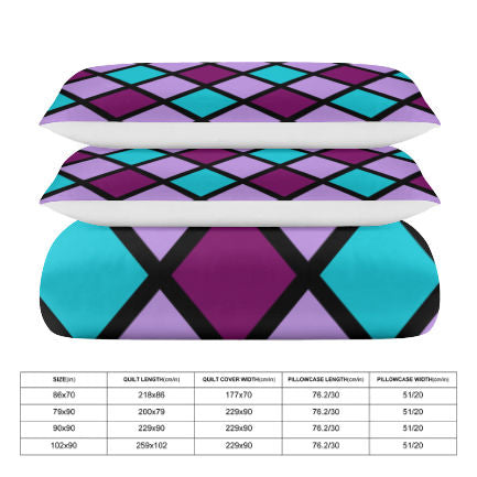 Calming Weather 3-Piece Bedding Set (1 Duvet Cover + 2 Pillowcase)