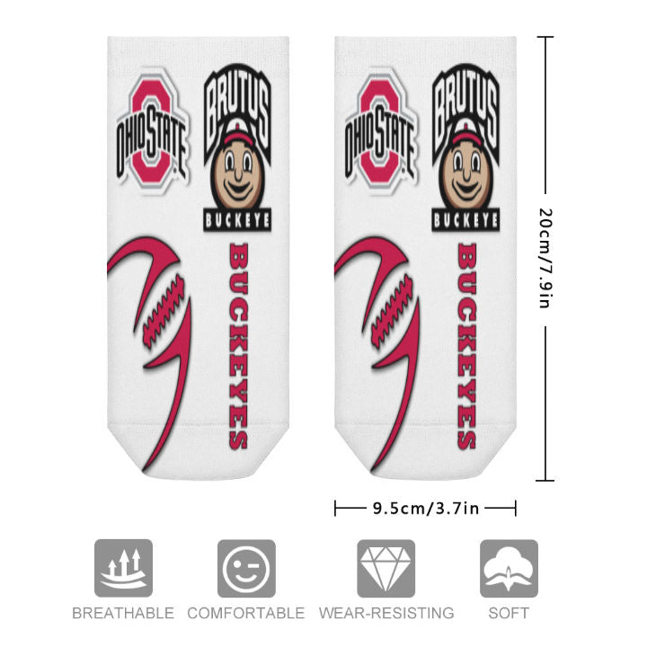 Ohio State Inspired Socks