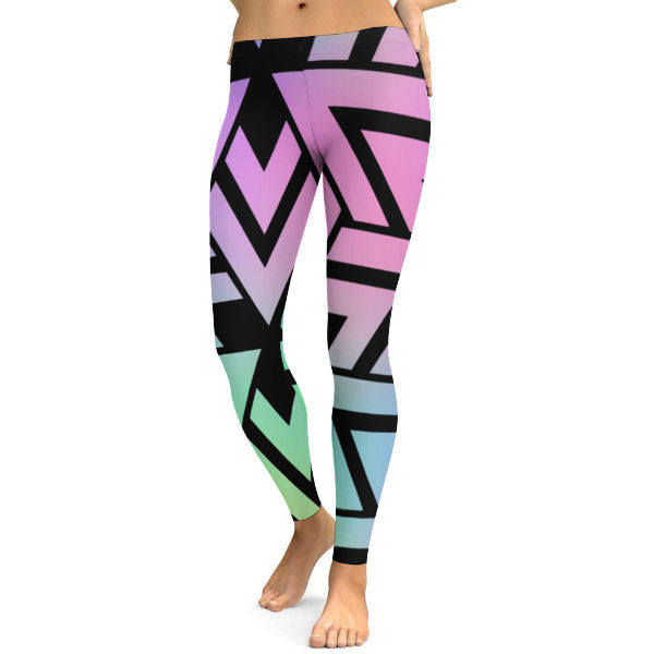 Pastel Zag Yoga Pants