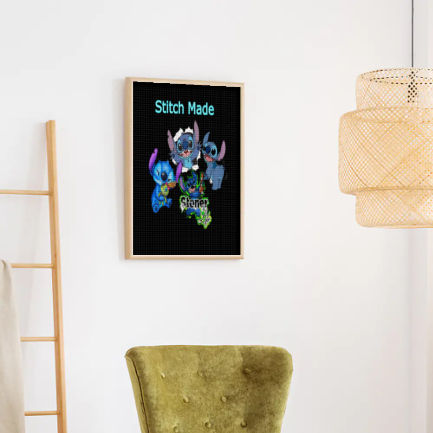 Stitch Inspired Square Diamond Painting Canvas