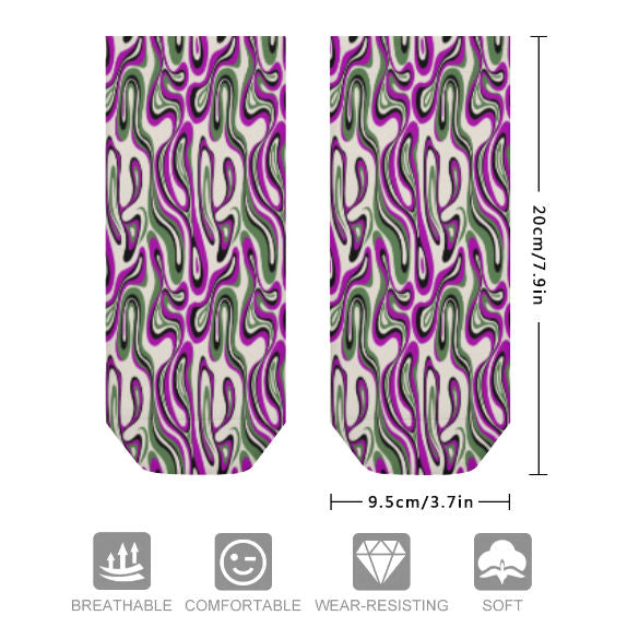 Plum Wave Socks