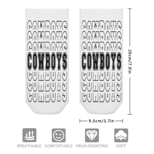 Cowboys Pattern Inspired Socks