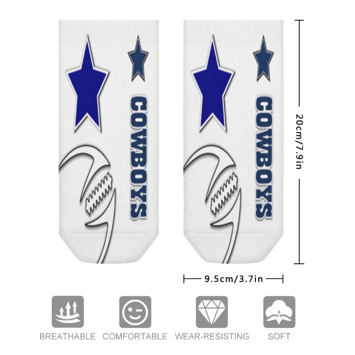 Cowboys Inspired (white) Socks