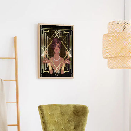 Woman of Glamour Square Diamond Painting Canvas