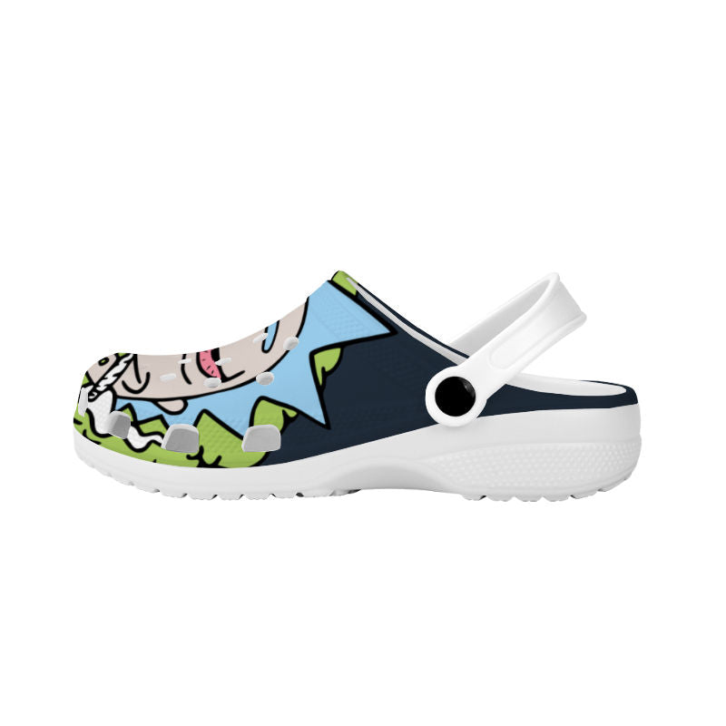 Rick and Morty Inspired (Fingers Up) Crocs Shoes
