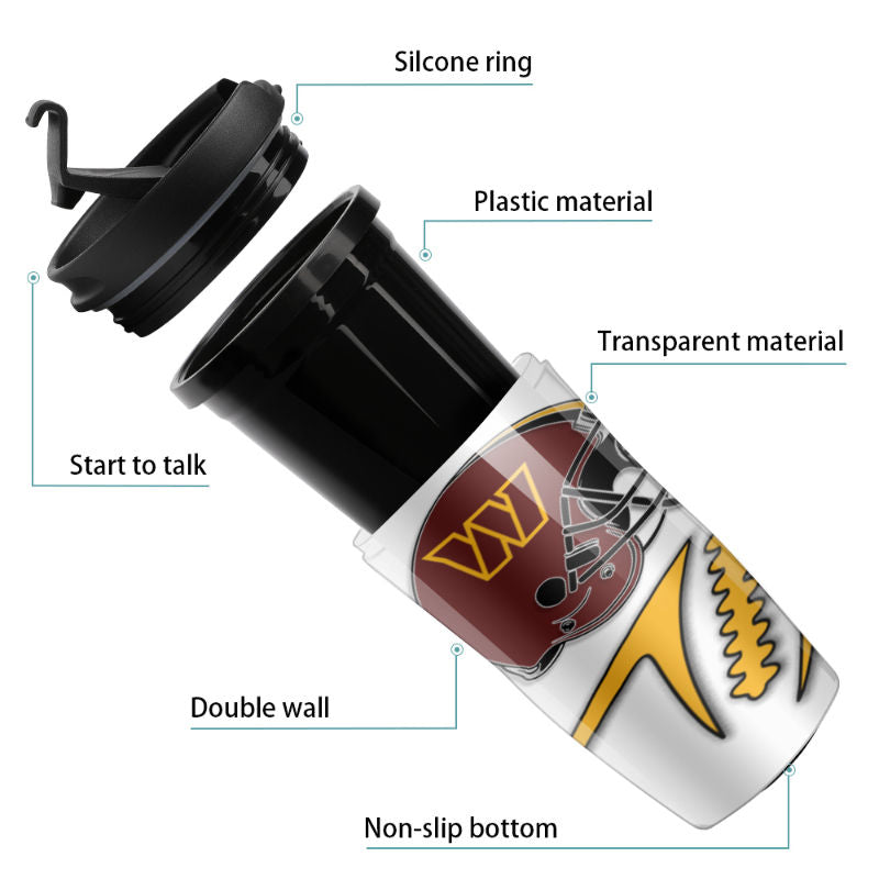 Commanders Inspired Travel Coffee Cup