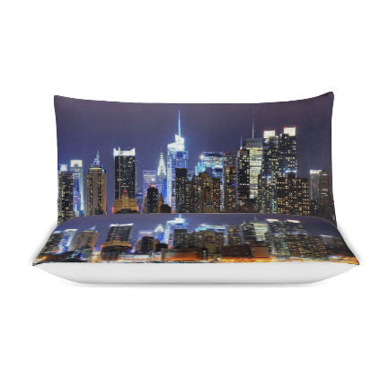 City Lights 3-Piece Bedding Set (1 Duvet Cover + 2 Pillowcase)