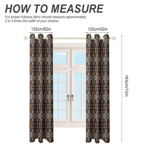 Mocha Loca Two Pieces Curtains