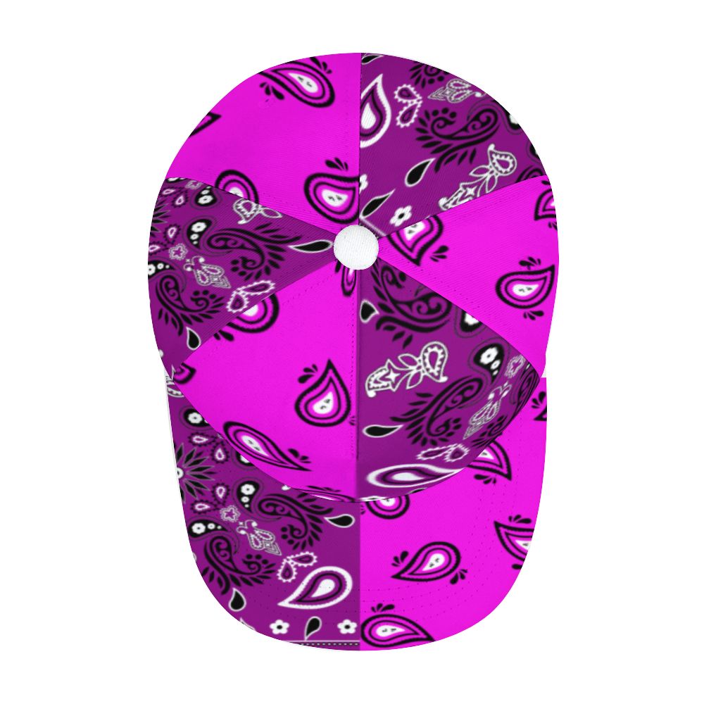 Purple Bandana Pattern Cap