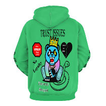 Trust Issues Green Hoodie