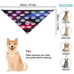 Dog Paw Prints Pet Scarf
