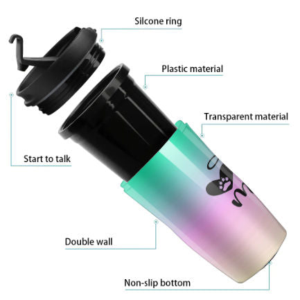 Dog Mom Pastel Travel Coffee Cup