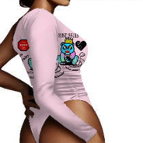 Trust Issues (light pink) Shoulder Bodysuit