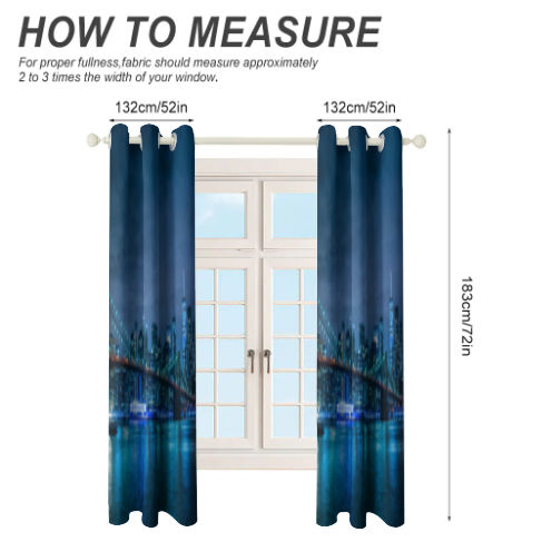 City of New York Two Pieces Curtains