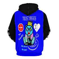 Trust Issues Dark Blue Hoodie