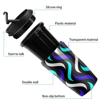 Vibrant Splash Travel Coffee Cup