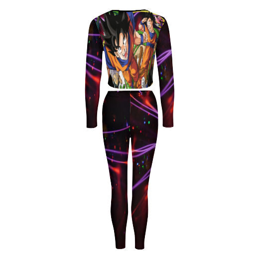 Anime Inspired V-neck Sweatshirt Suit