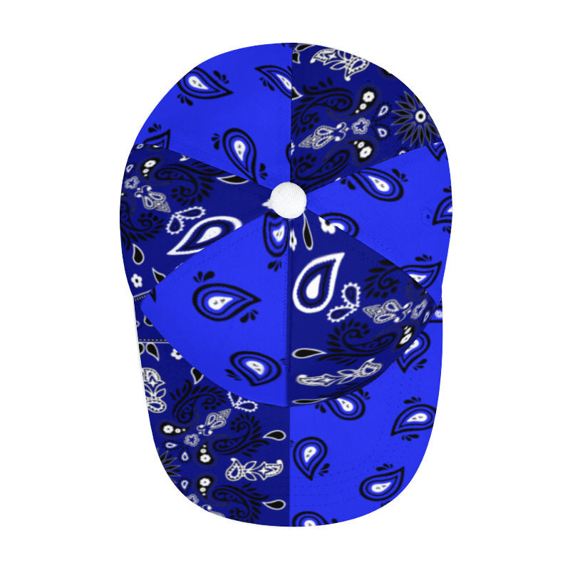 Dark Blue Bandana Pattern Cap