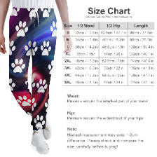 Colorful Dog Paw Prints Sweatpants