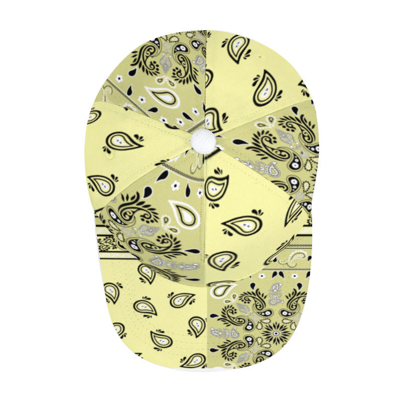 Cream Bandana Pattern Cap