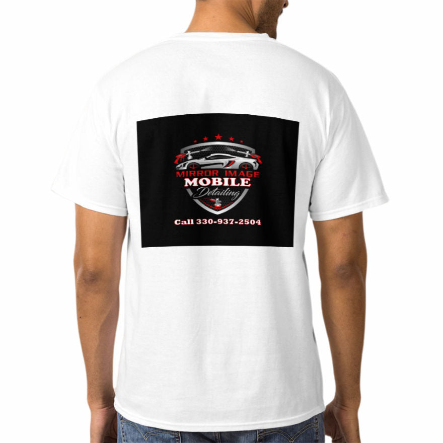 Mirror Image Mobile Detailing (small logo white) T-shirt