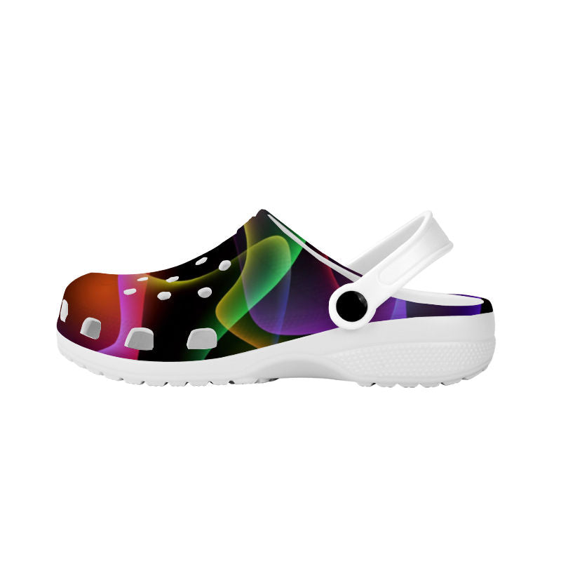 Rainbow Wind Crocs Shoes