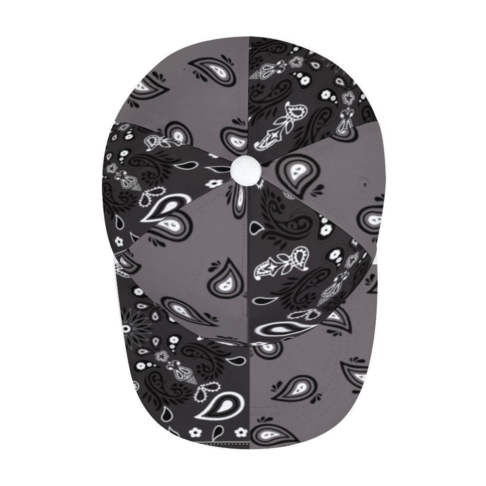 Grey Bandana Pattern Cap