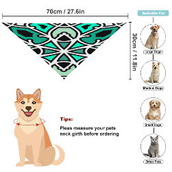 Green Swizzle Pet Scarf
