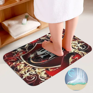 49ers Inspired Bathroom Floor 3-Piece Rug Set