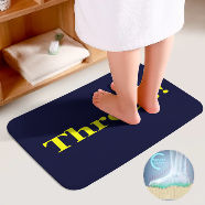 Dezi-Three Bathroom Floor 3-Piece Rug Set