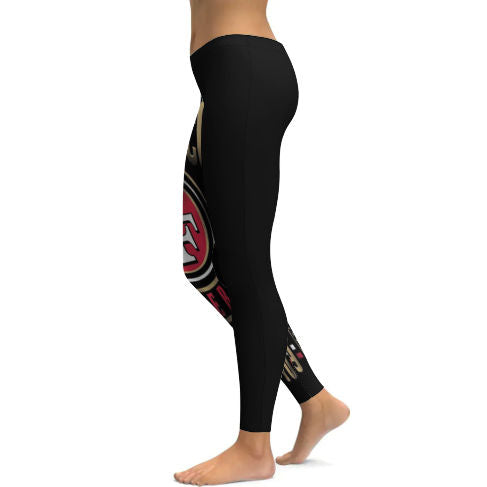 49ers Fan Inspired Yoga Pants