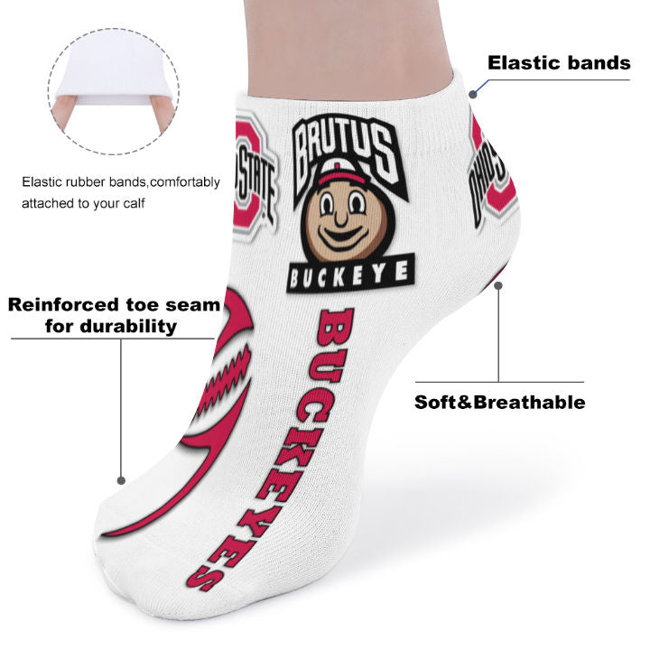 Ohio State Inspired Socks