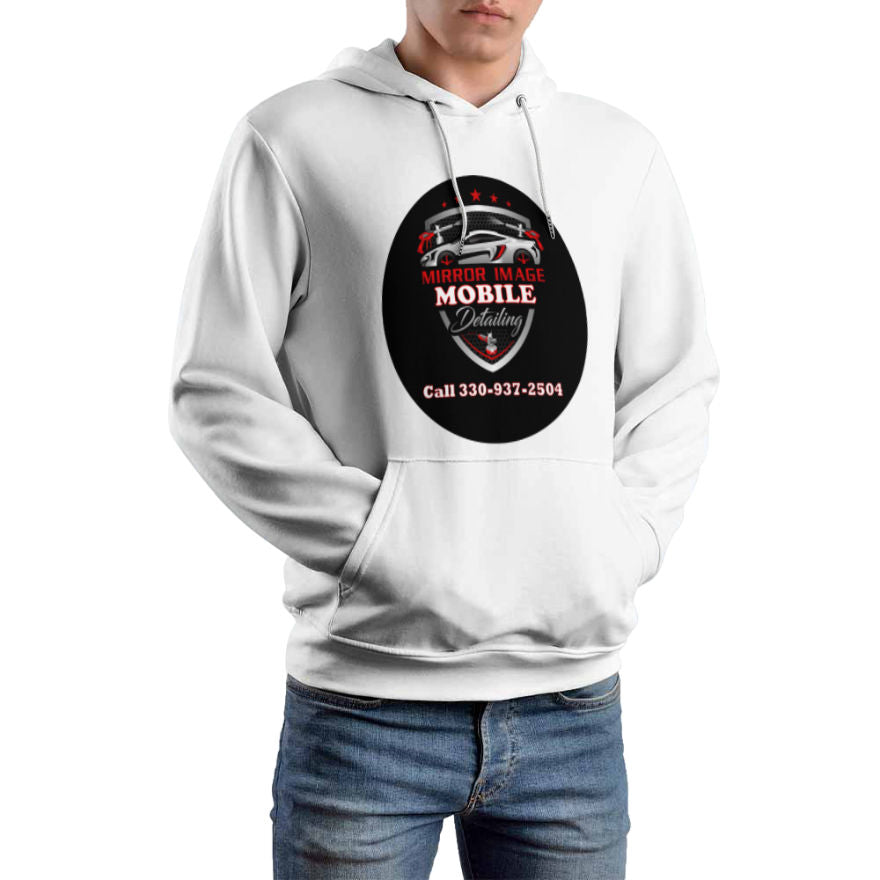 Mirror Image Mobile Detailing (Middle Logo - white) Hoodie