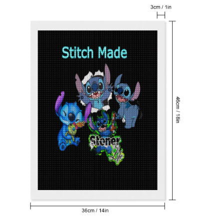 Stitch Inspired Square Diamond Painting Canvas