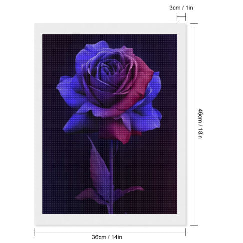 Blushing Flower Square Diamond Painting Canvas