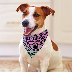 Pastel Leopard Pet Scarf