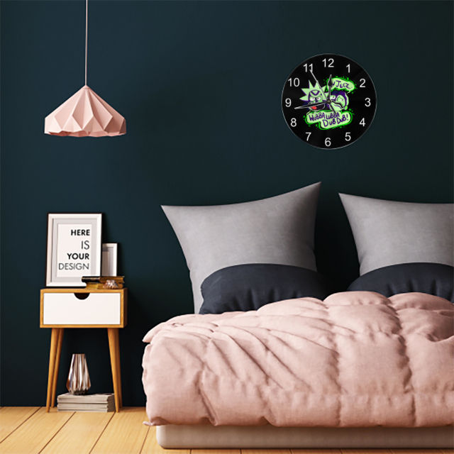 Rick and Morty Inspired Round Wall Clock