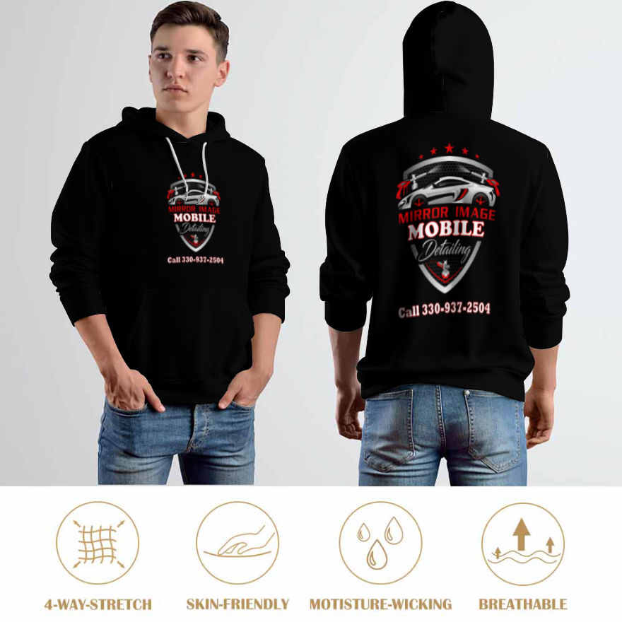 Mirror Image Mobile Detailing (Logo Middle - black) Hoodie