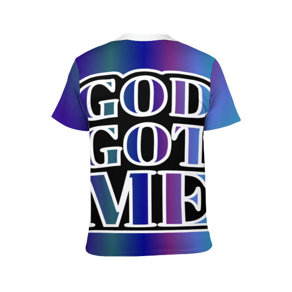 God Got Me (Blue and Black) Unisex Short-sleeve Shirt