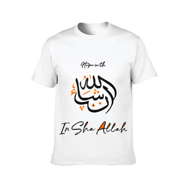 Hope With In Sha Allah Short Sleeve Jersey T-Shirt