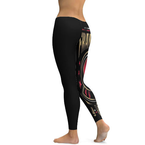 49ers Fan Inspired Yoga Pants