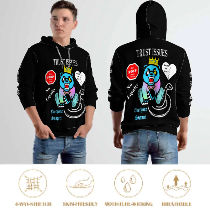 Trust Issues Black Hoodie