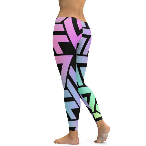 Pastel Zag Yoga Pants