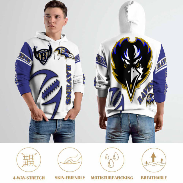 Ravens Inspired Pullover Hoodie