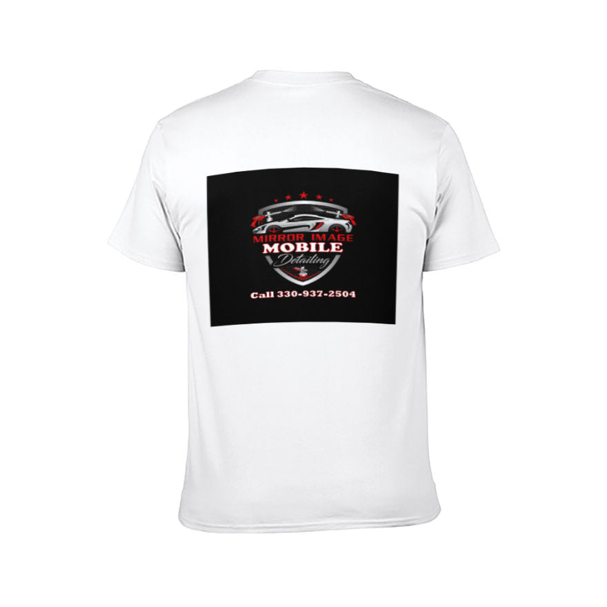 Mirror Image Mobile Detailing (small logo white) T-shirt