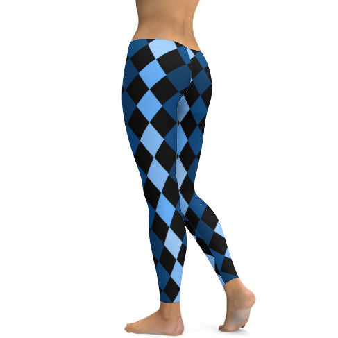 Blue Frenzy Yoga Pants