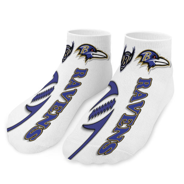 Ravens Inspired (white) Socks