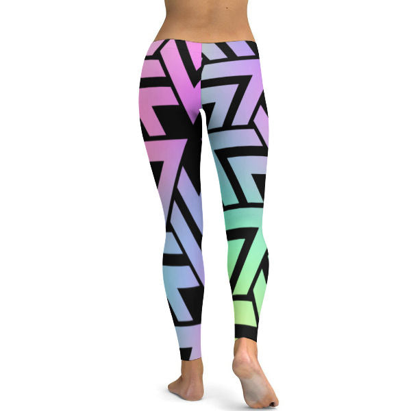 Pastel Zag Yoga Pants