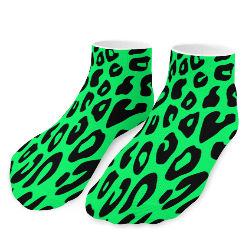 Green Cheetah Socks
