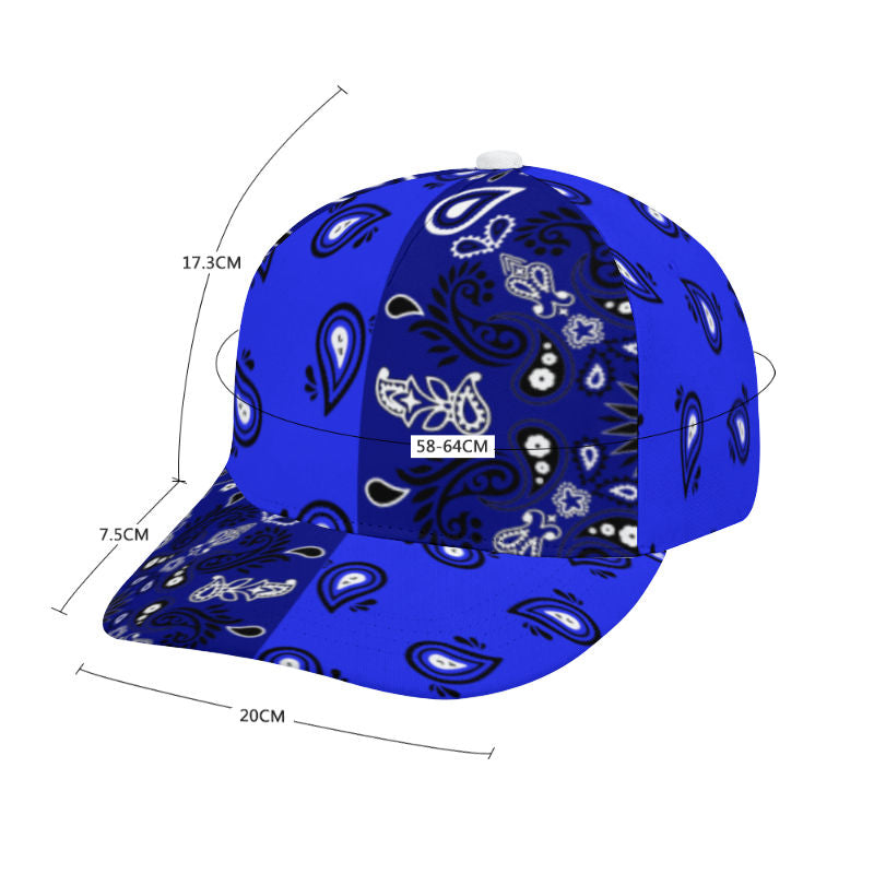 Dark Blue Bandana Pattern Cap
